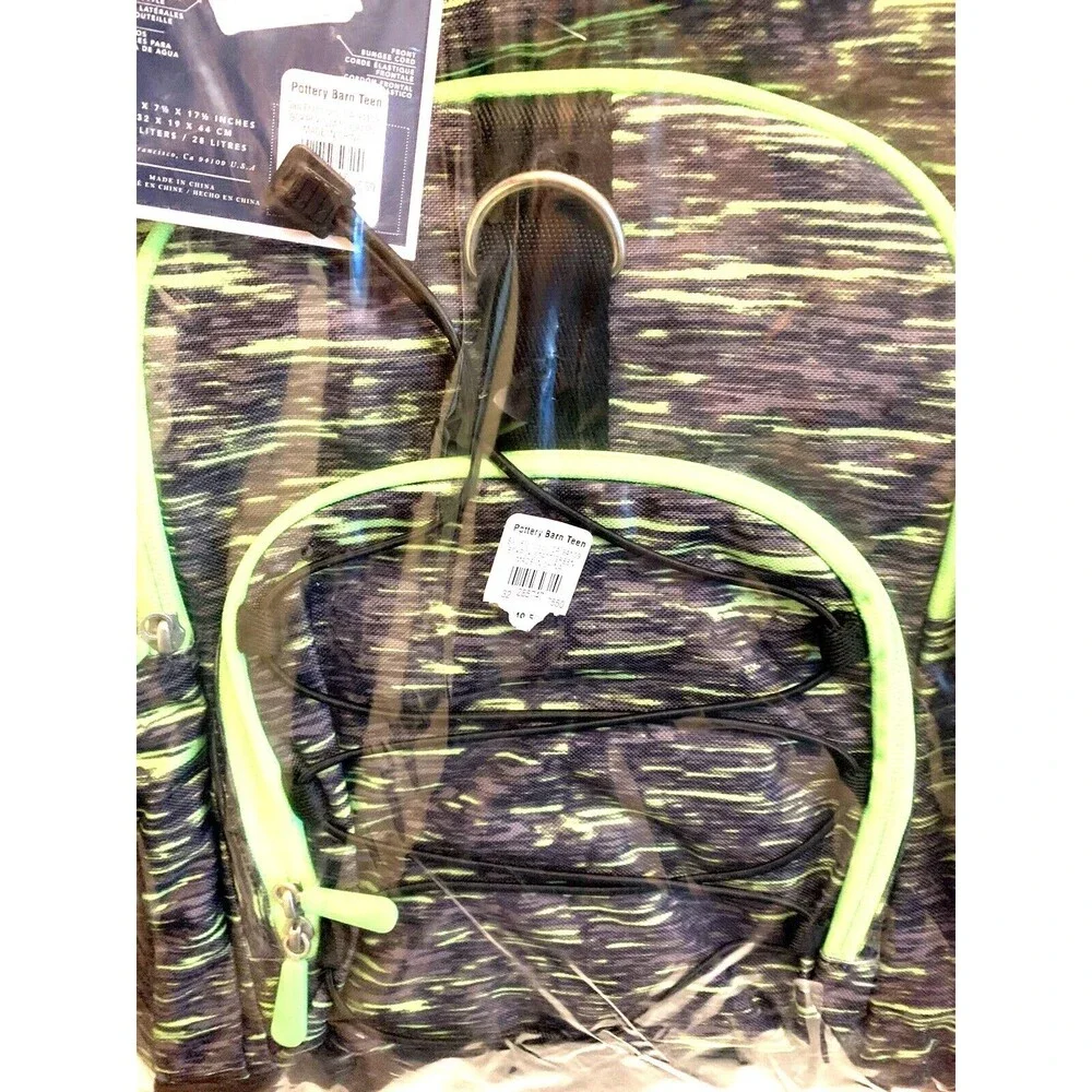 School Pottery Barn kids LARGE BACKPACK + LUNCH SET🚀 Travel bag sport boy green